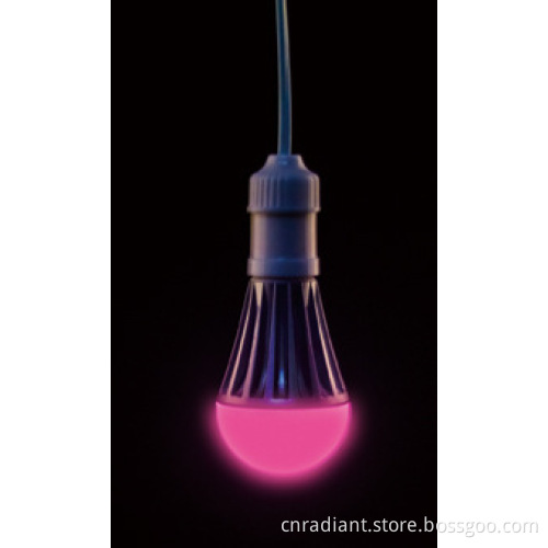 led rgb bulb10w color changed with remote control,white function 500lm